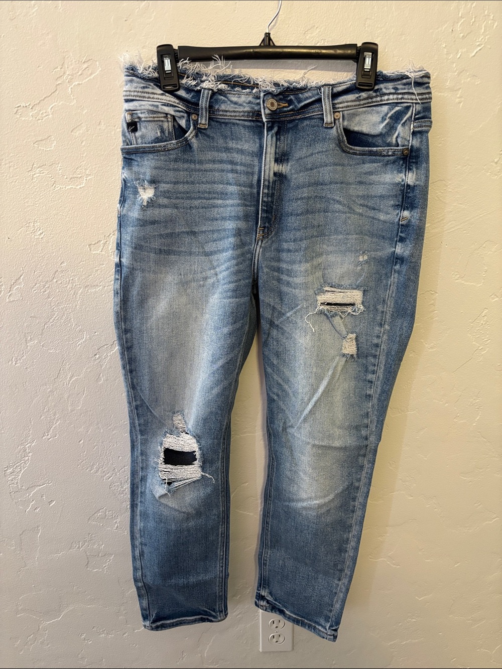 KanCan Distressed Light Wash Boyfriend Jeans